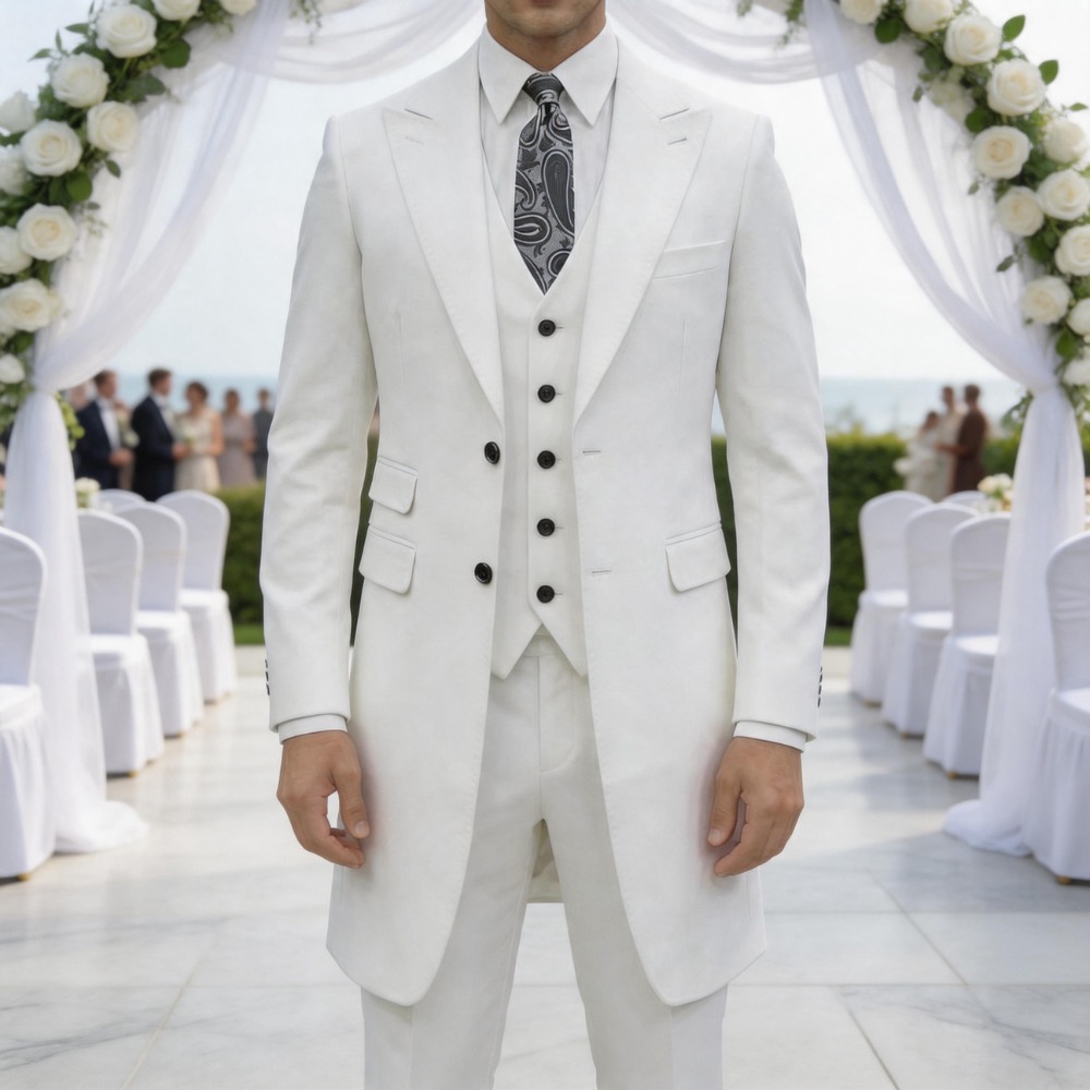 Men'S Formal Wear In Wedding - Slim Fit 3 Pieces Formal Men