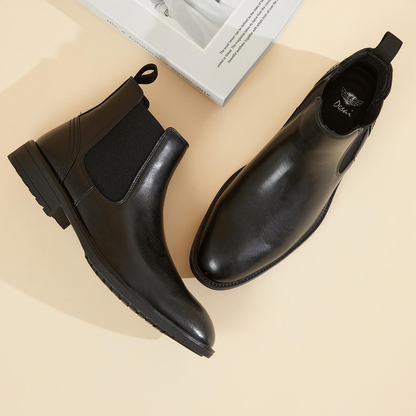 Men Leather Chelsea Boots Slip – обзор и цена Men'S Formal Wear