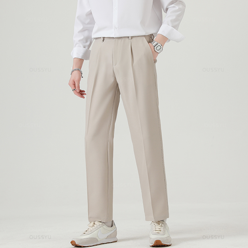 Brand Clothing Smooth Suit Pan – обзор и цена Young Men Formal Wear