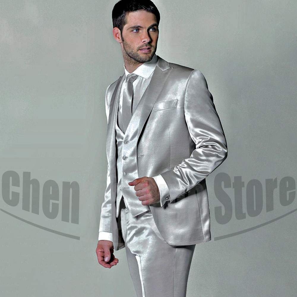 Men's Satin Three Piece Suit S – обзор и цена Men'S Formal Evening Wear