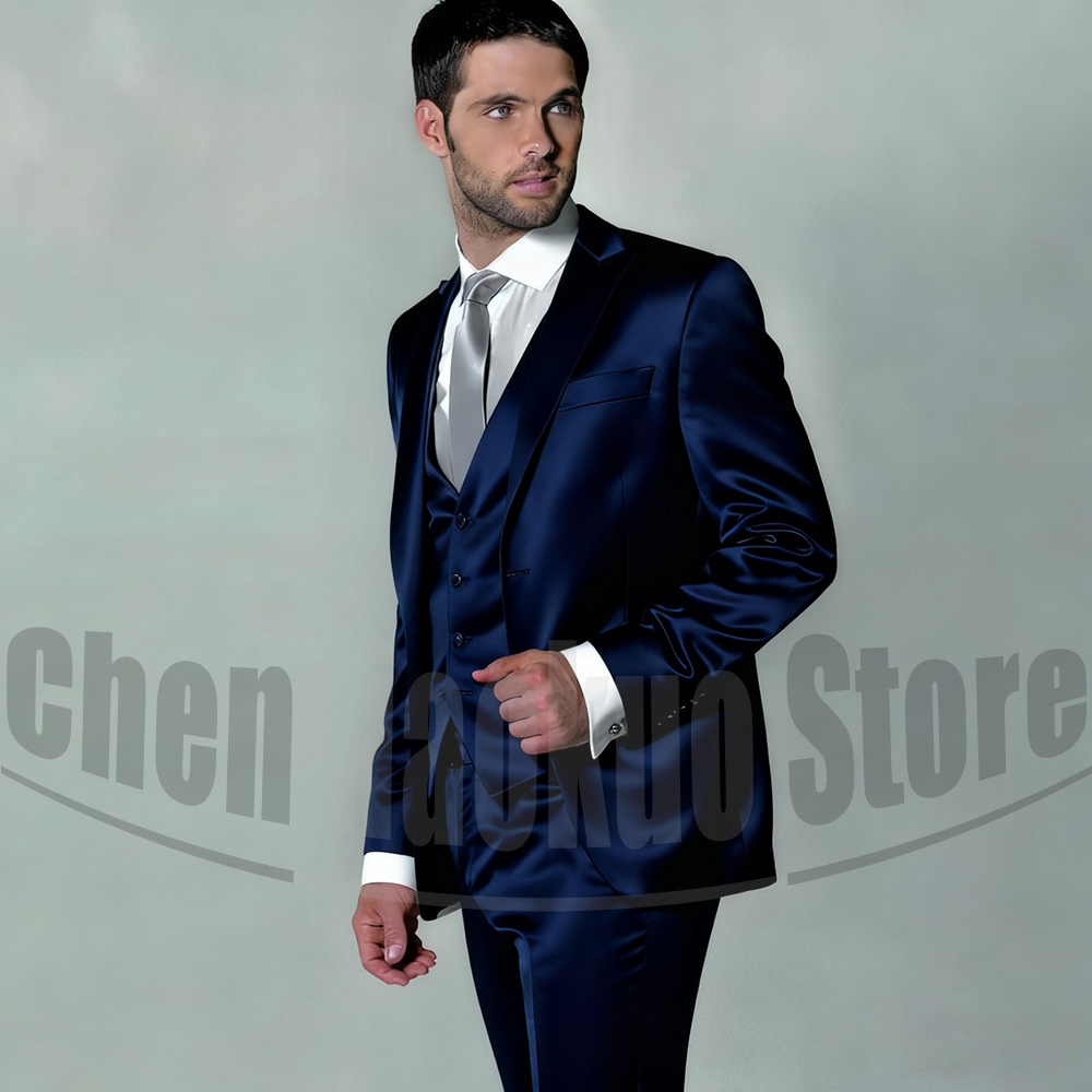 Men's Satin Three Piece Suit S – обзор и цена Men'S Formal Evening Wear