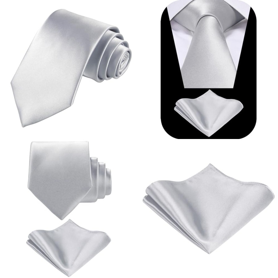 Solid Satin Woven dyed Color F – обзор и цена Pocket Square Set