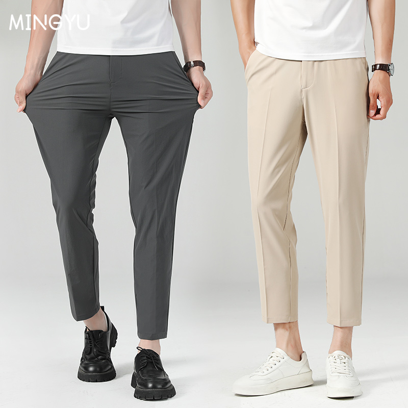 New Summer Thin Suit Pants Men – обзор и цена Young Men Formal Wear