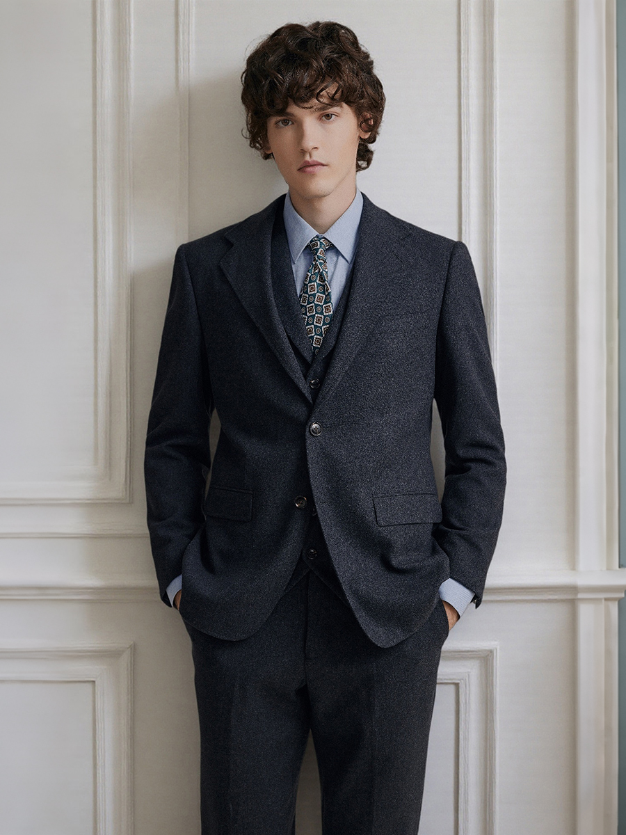 Premium Grey 55% Wool Men's Su – обзор и цена Men'S Formal Wear Attire