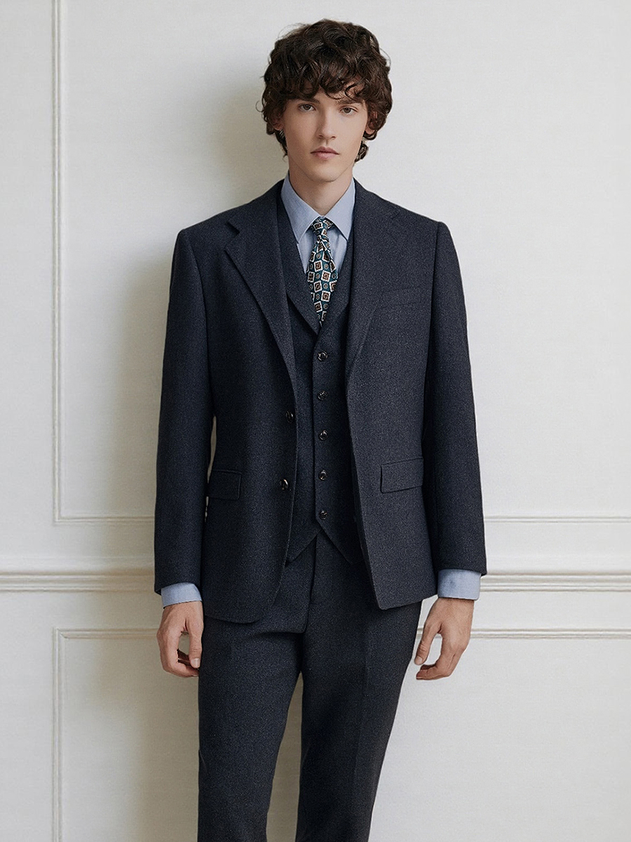 Premium Grey 55% Wool Men's Su – обзор и цена Men'S Formal Wear Attire