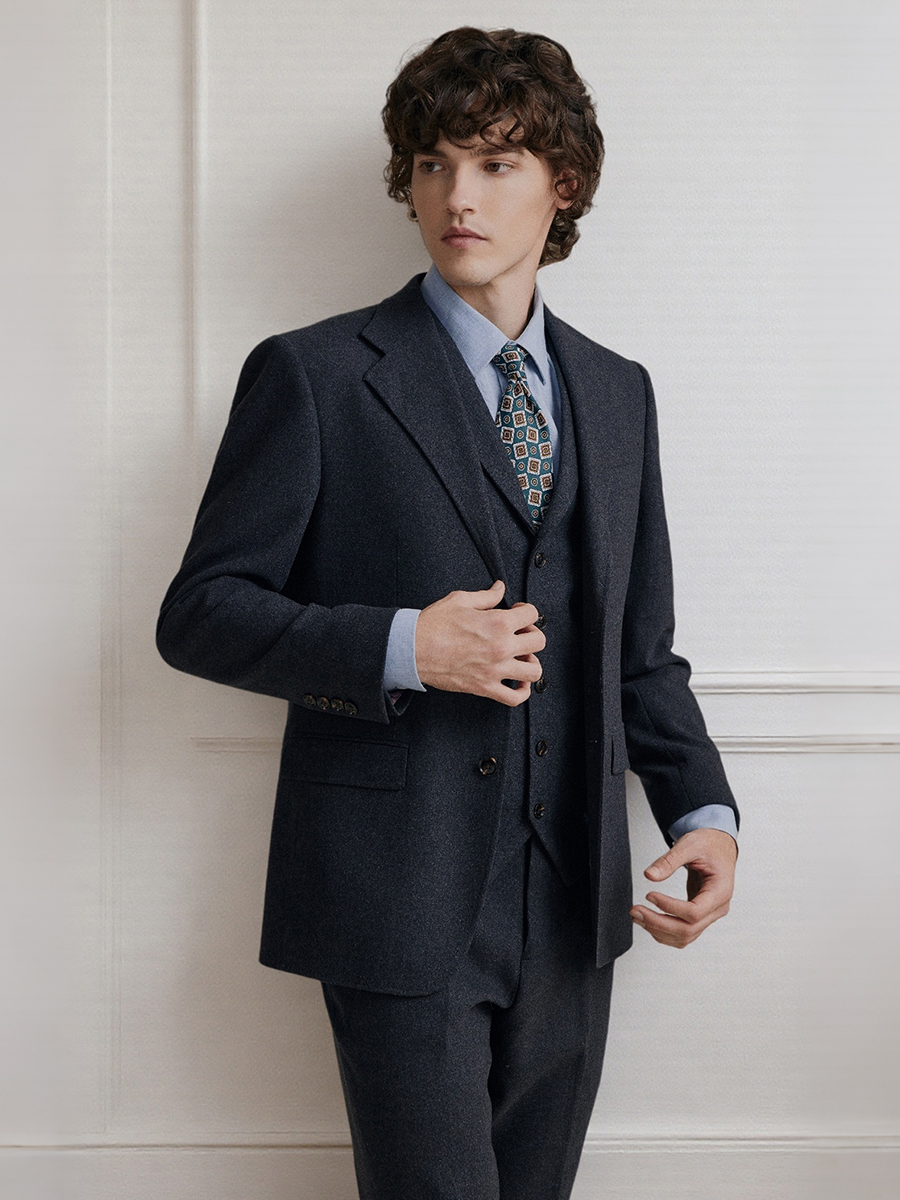 Premium Grey 55% Wool Men's Su – обзор и цена Men'S Formal Wear Attire