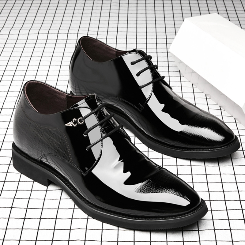 3/6/8 Cm Elevator Shoes Men Dr – обзор и цена Young Men Formal Wear