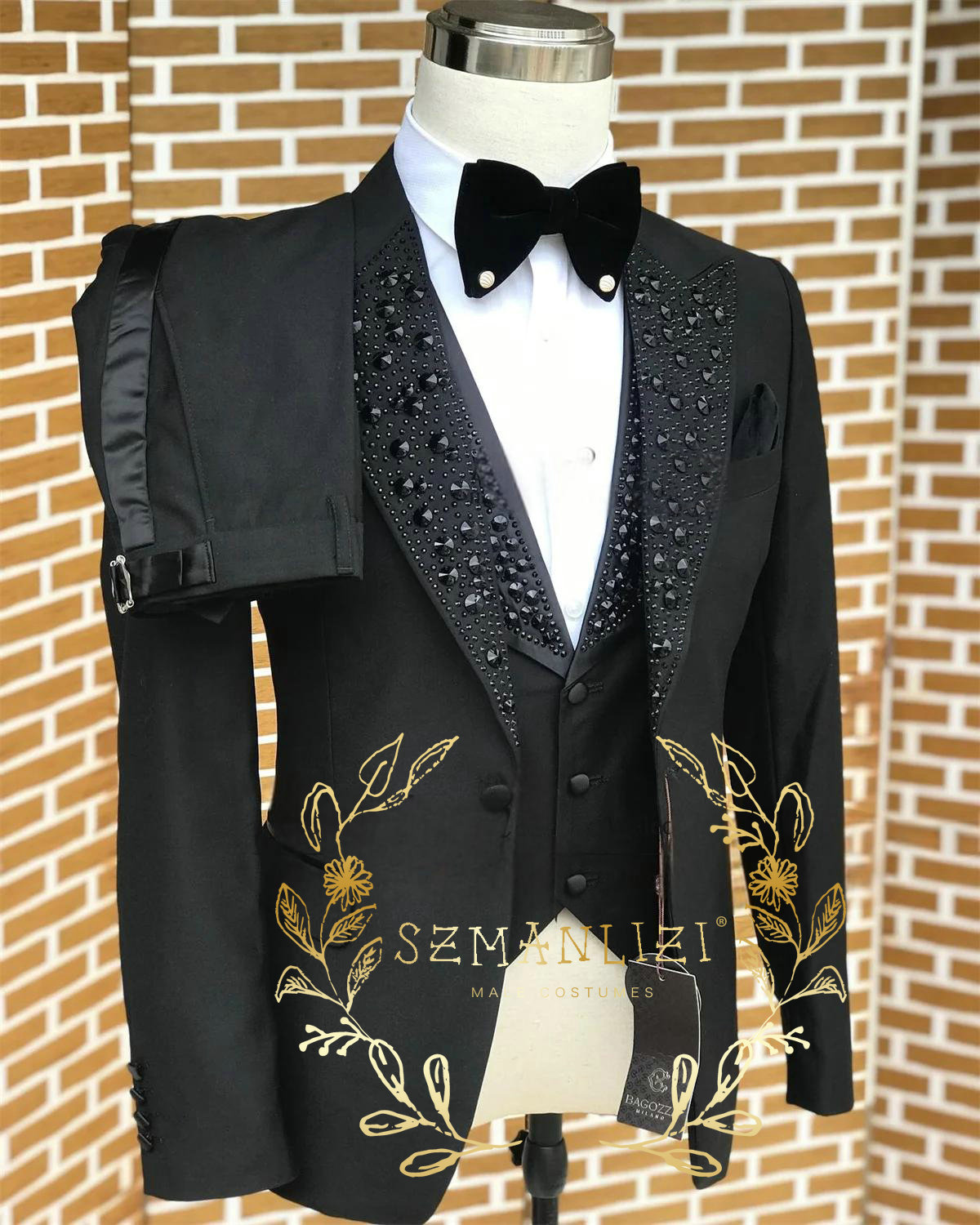 Black Men Suits Luxury Stone C – обзор и цена Men'S Formal Wear In Wedding