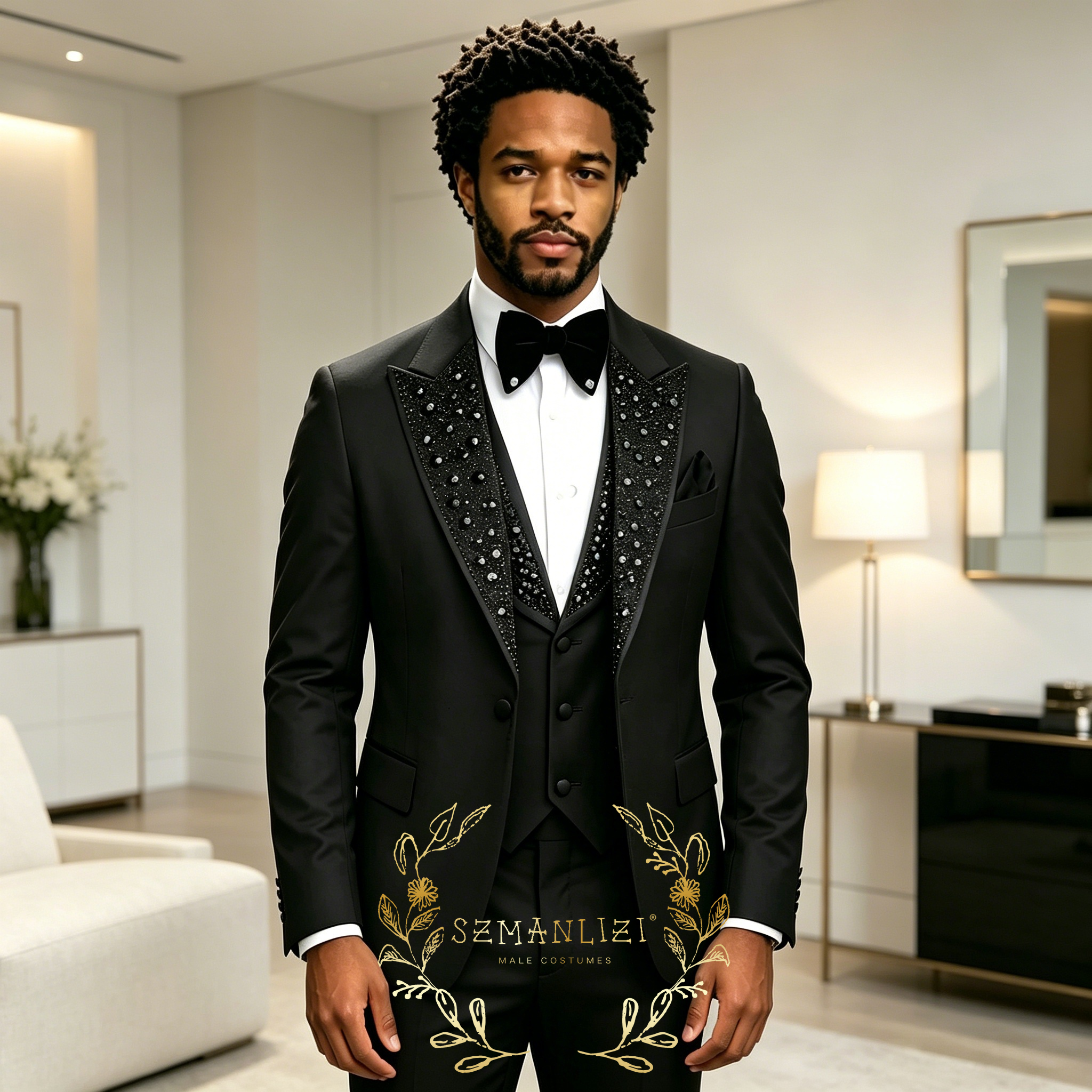 Black Men Suits Luxury Stone C – обзор и цена Men'S Formal Wear In Wedding