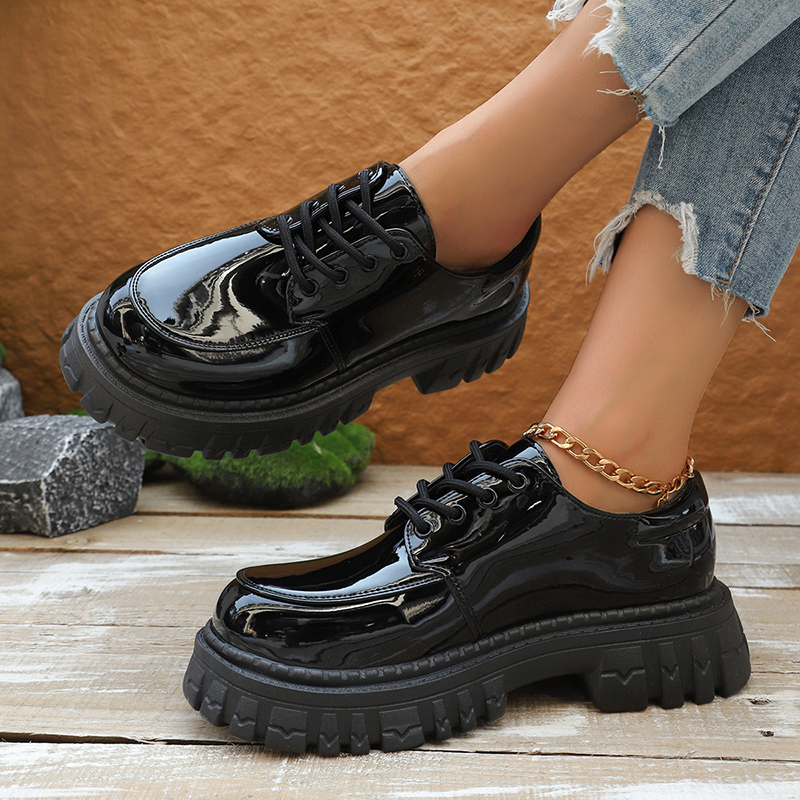 Chunky Platform Oxford Shoes f – обзор и цена Patent Leather Oxford