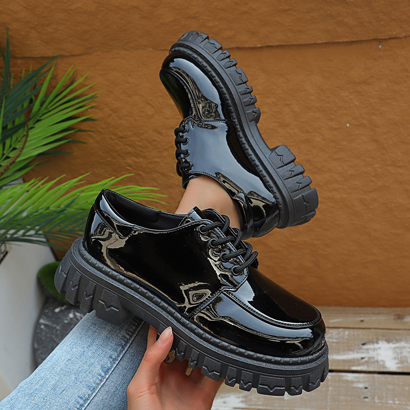 Chunky Platform Oxford Shoes f – обзор и цена Patent Leather Oxford