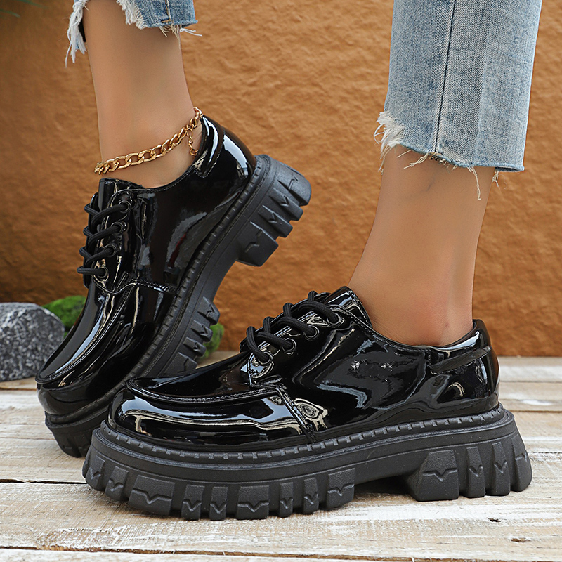 Chunky Platform Oxford Shoes f – обзор и цена Patent Leather Oxford