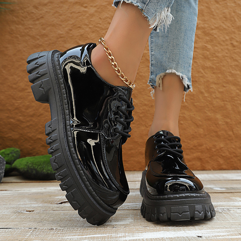 Chunky Platform Oxford Shoes f – обзор и цена Patent Leather Oxford
