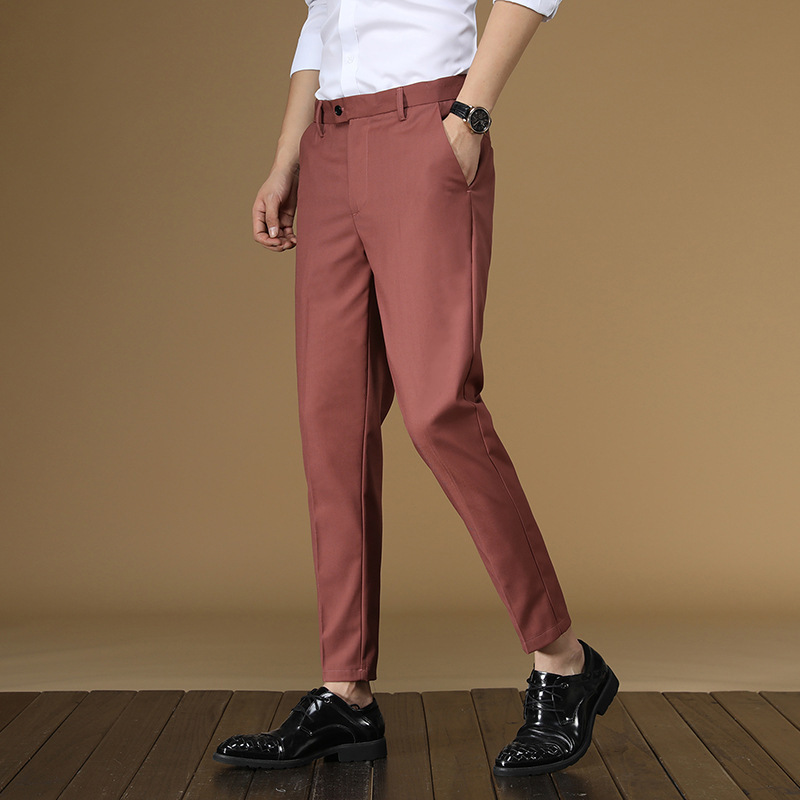 Summer Suit Pants Men Red Blac – обзор и цена Men Formal Wear Red