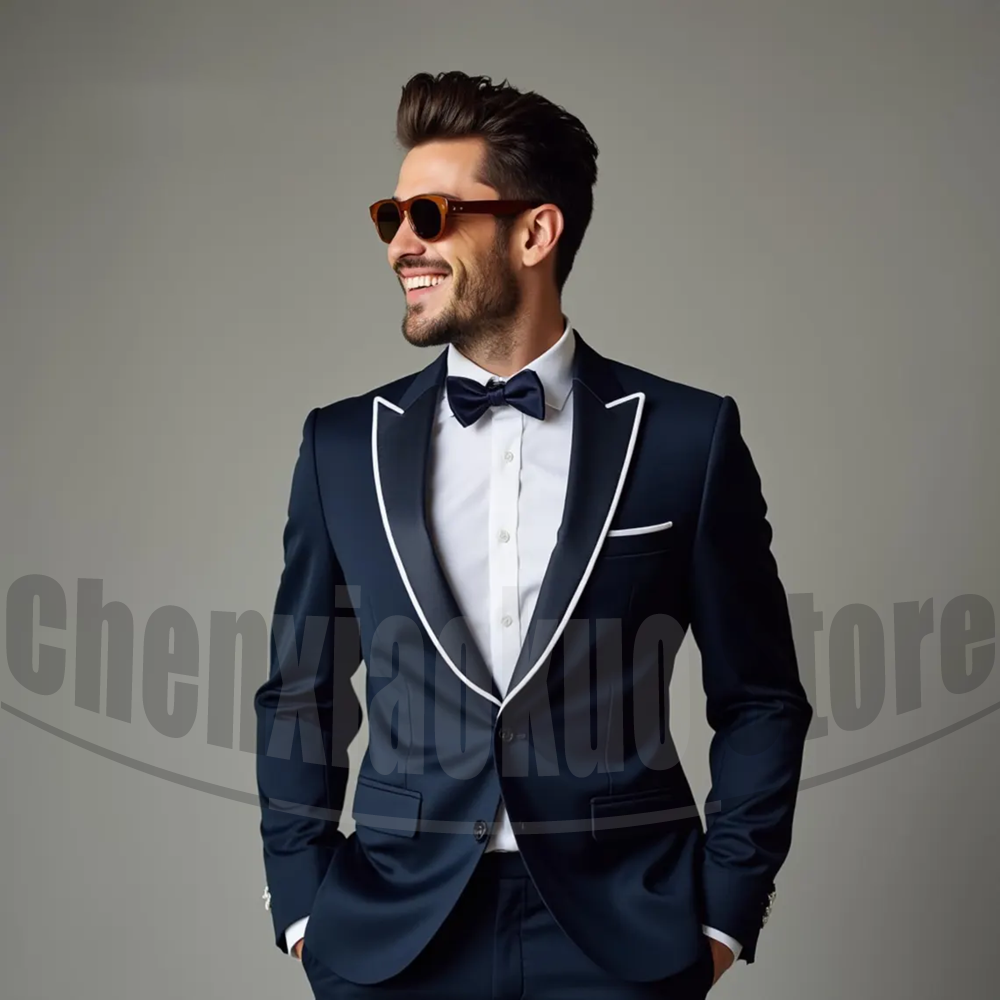 Men Suits Fashion Peak Lapel S – обзор и цена Men'S Formal Evening Wear