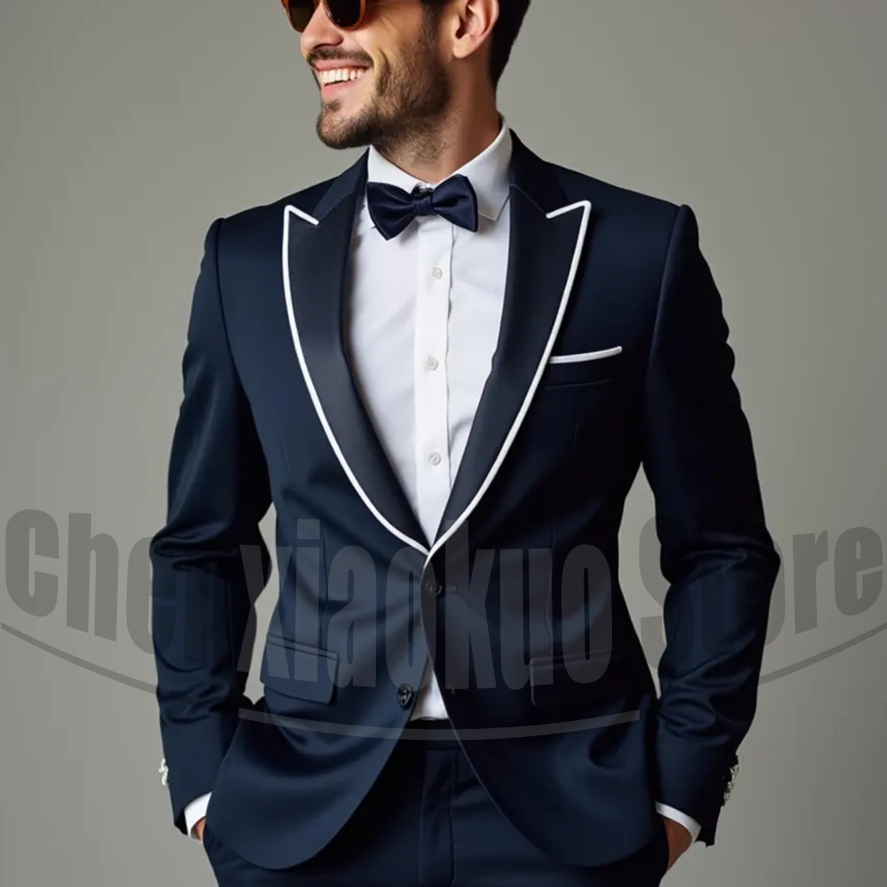 Men Suits Fashion Peak Lapel S – обзор и цена Men'S Formal Evening Wear