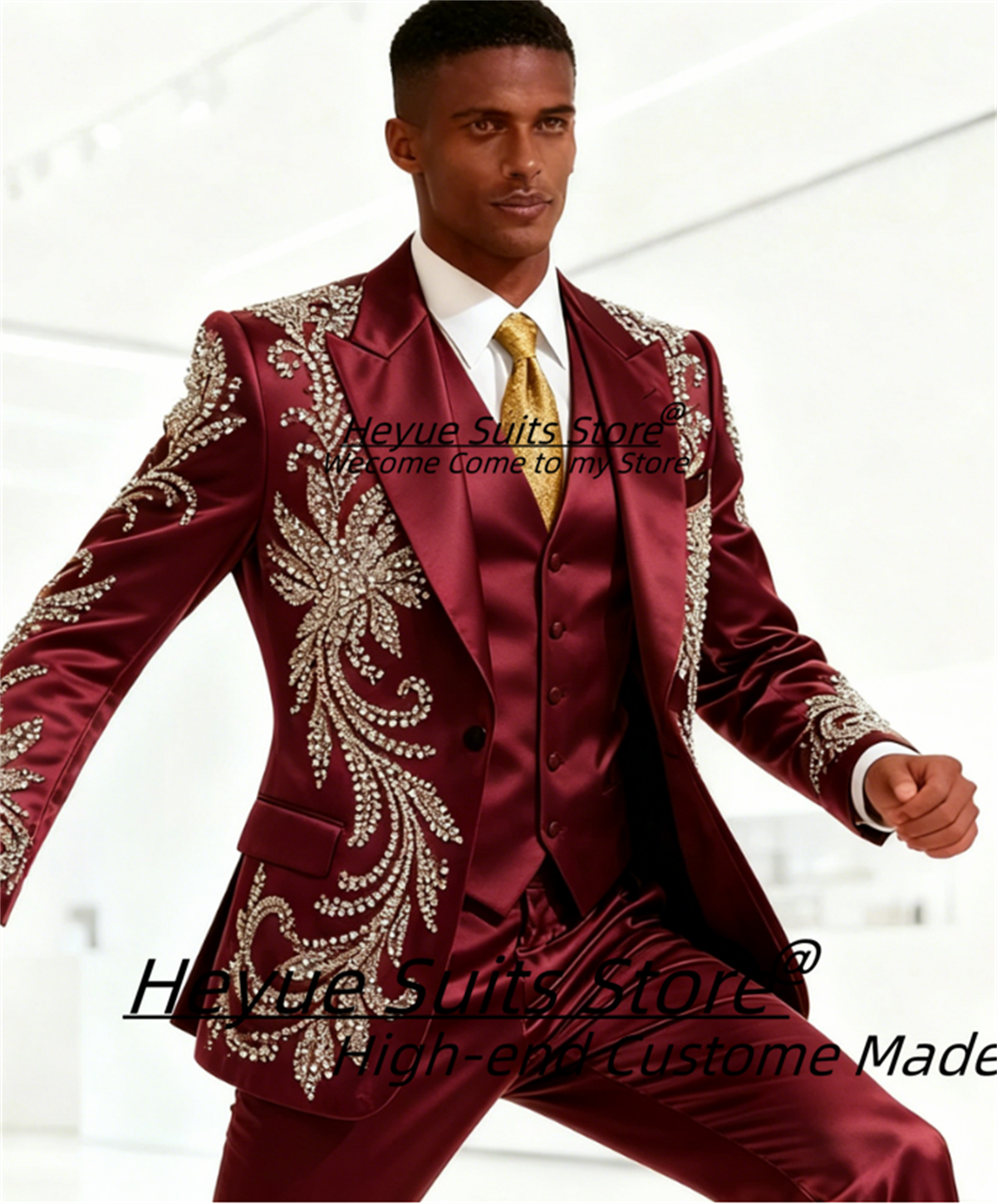 High End Customized Men Suit L – обзор и цена Young Men Formal Wear