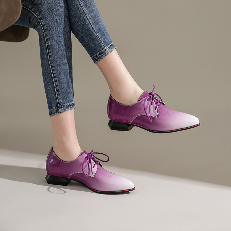 British Women Oxfords Gradient – обзор и цена Patent Leather Oxford