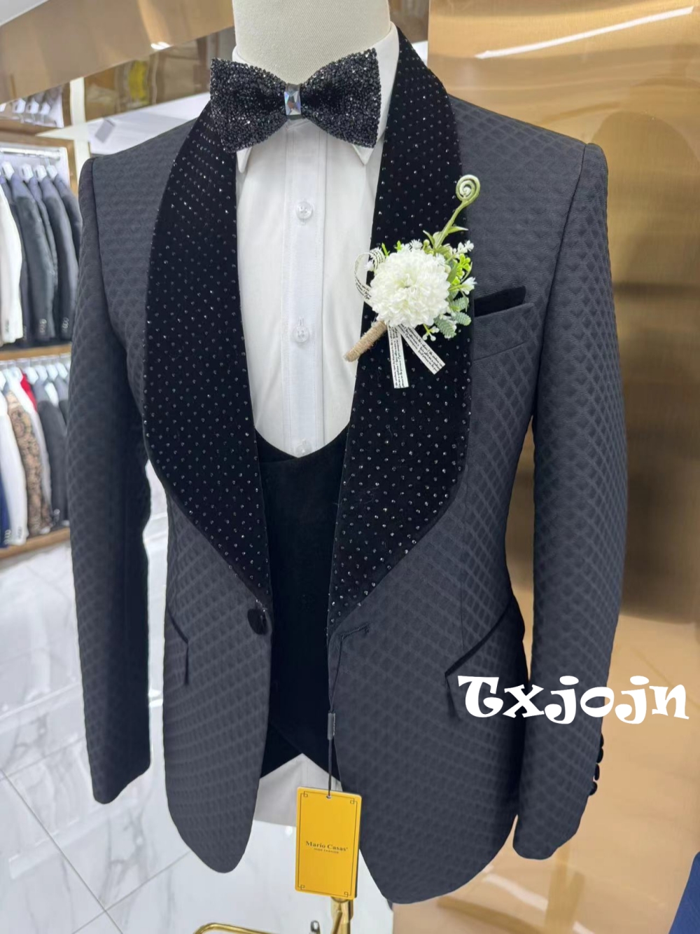 New Luxurious Beaded Tuxedo 3  – обзор и цена Men'S Formal Wear In Wedding