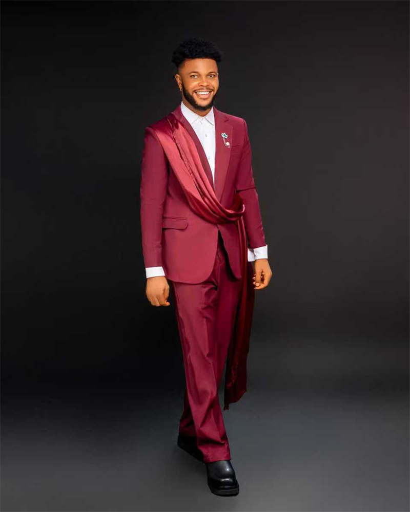 Red Men Suit Set 2 Pcs Blazer+ – обзор и цена Men Formal Wear Red