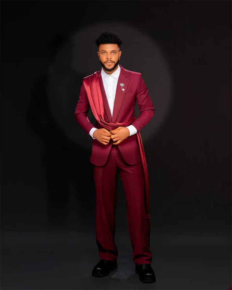 Red Men Suit Set 2 Pcs Blazer+ – обзор и цена Men Formal Wear Red