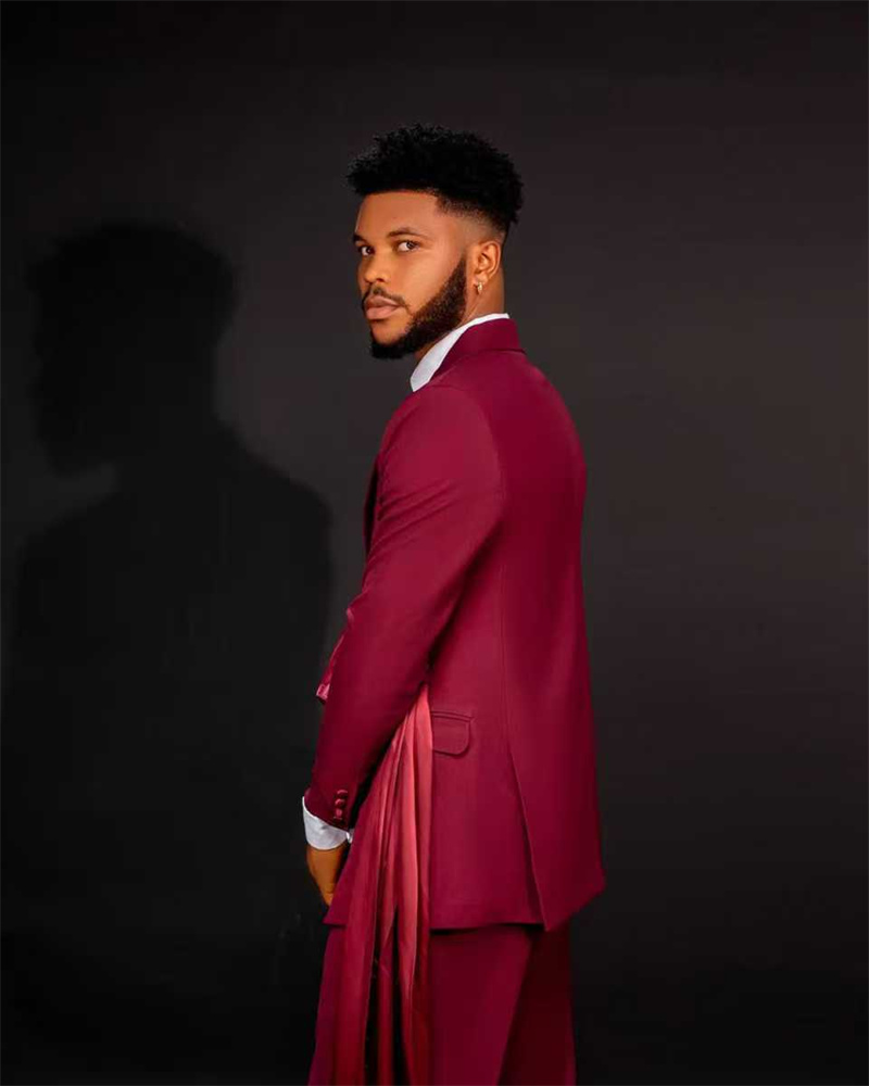 Red Men Suit Set 2 Pcs Blazer+ – обзор и цена Men Formal Wear Red