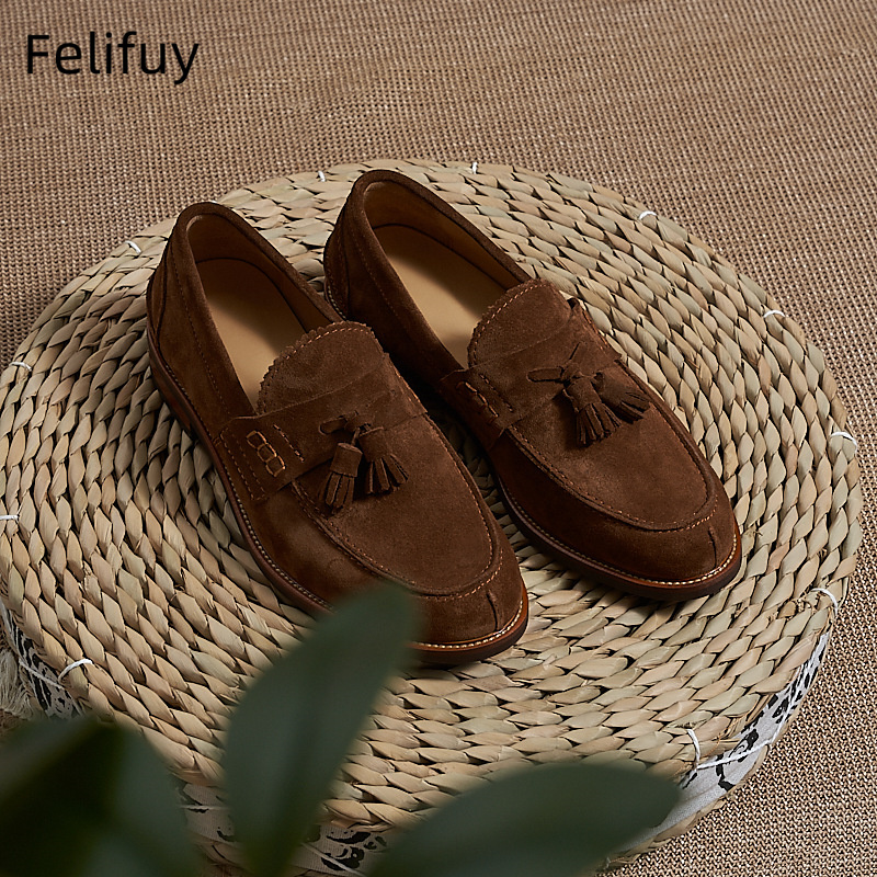 New Brown Men Flat Loafers Cow – обзор и цена Men'S Formal Wear In Wedding