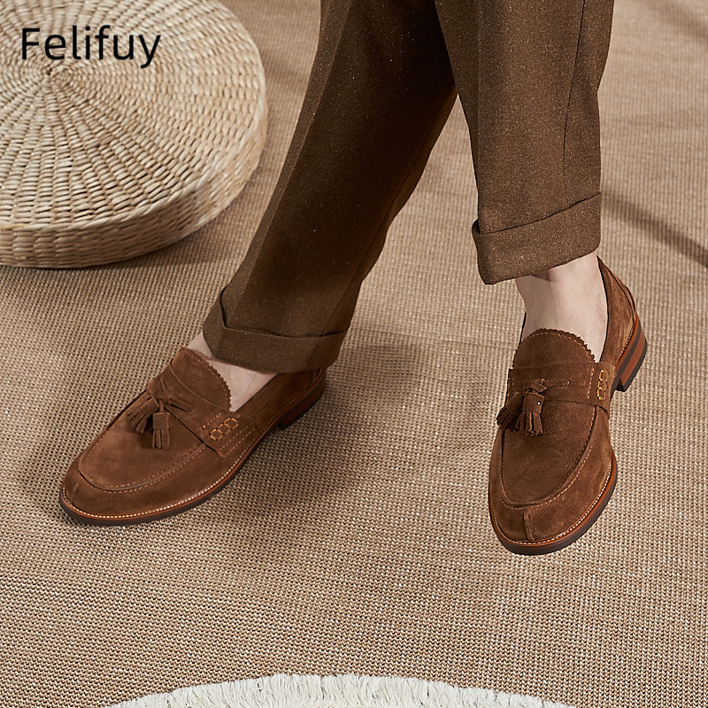 New Brown Men Flat Loafers Cow – обзор и цена Men'S Formal Wear In Wedding