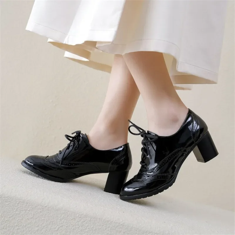 British Women's Oxfords Blue R – обзор и цена Patent Leather Oxford