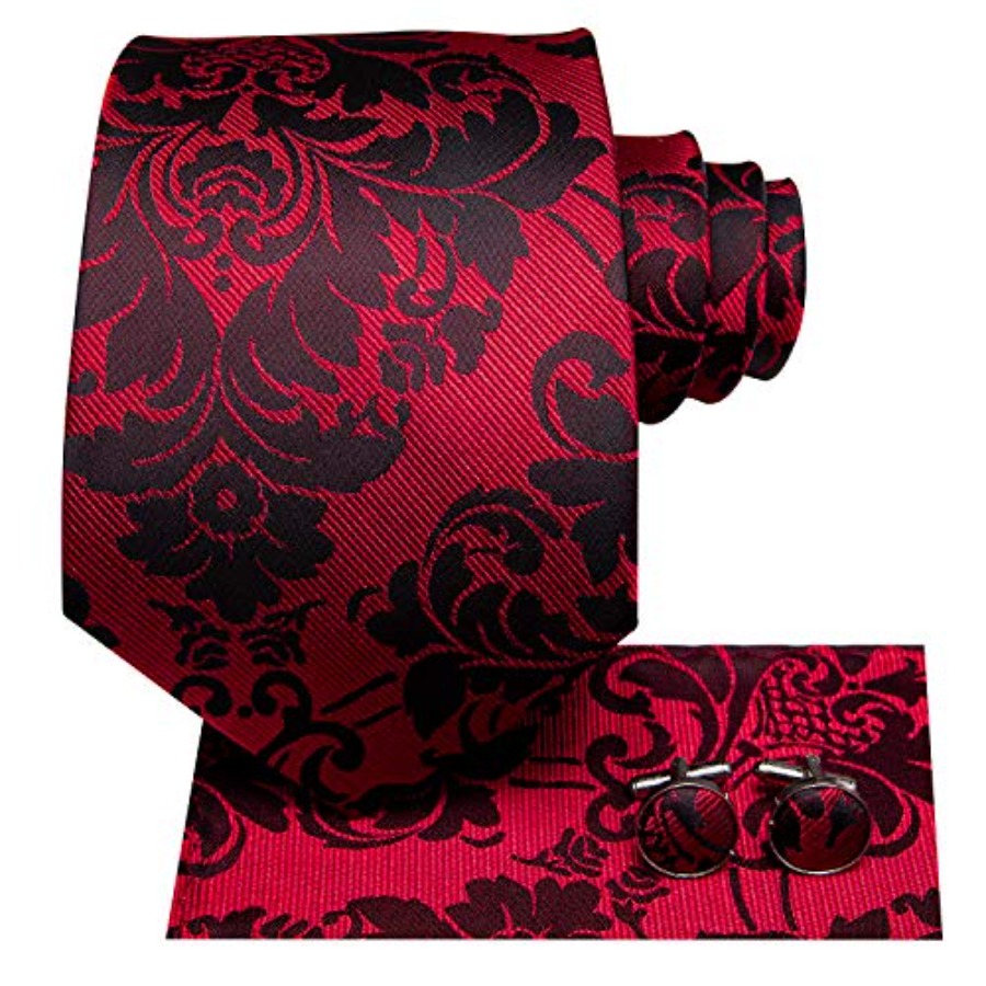 Silk Ties for Men Plaid Paisle – обзор и цена Pocket Square Set