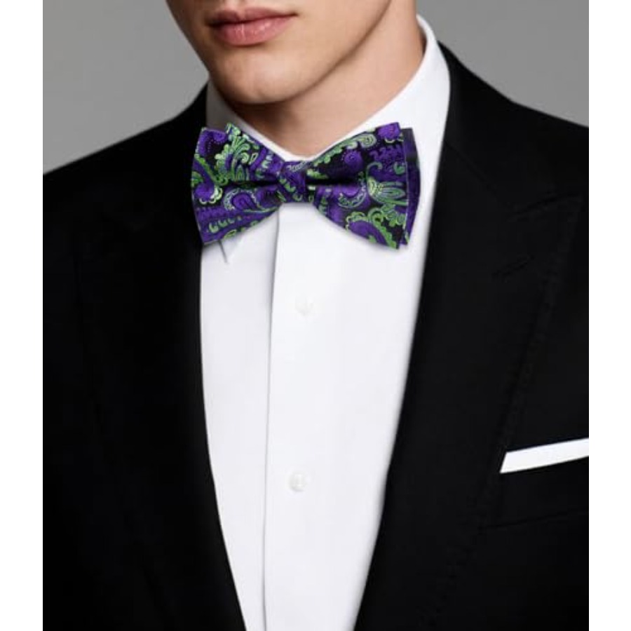 Mens Paisley Striped Bowtie Se – обзор и цена Pocket Square Set