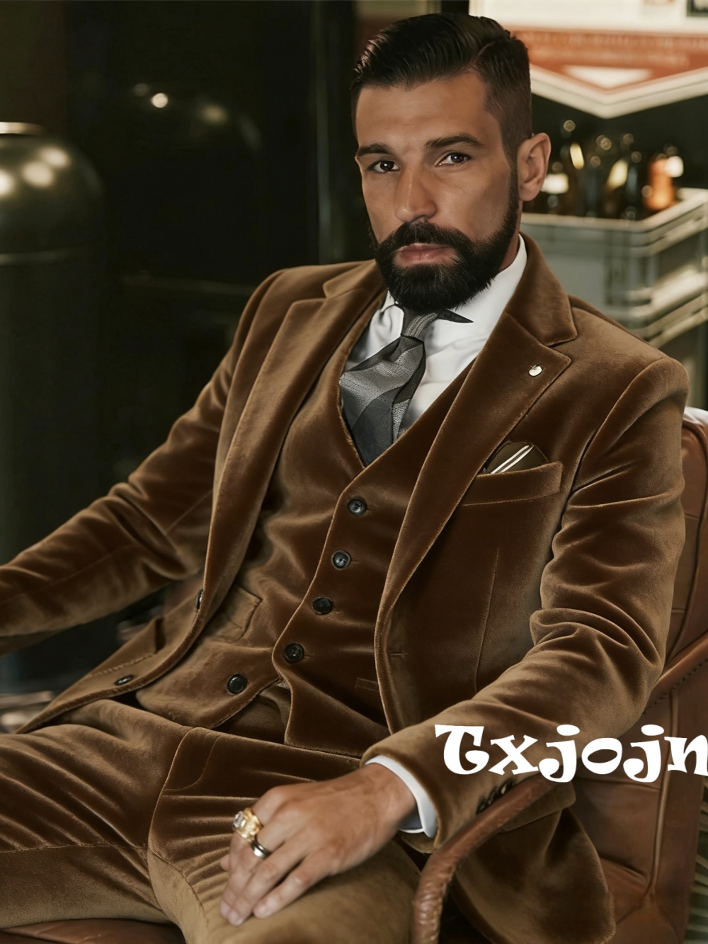 Men's Velvet Suits 3 Pieces Da – обзор и цена Men'S Formal Wear In Wedding