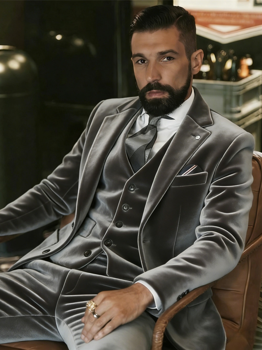 Men's Velvet Suits 3 Pieces Da – обзор и цена Men'S Formal Wear In Wedding