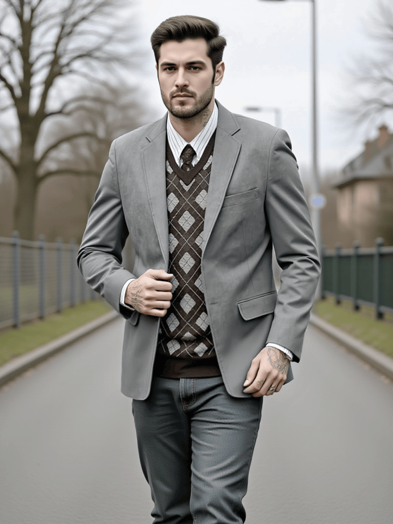 Men's Single-Breasted Jacket i – обзор и цена Men'S Urban Formal Wear
