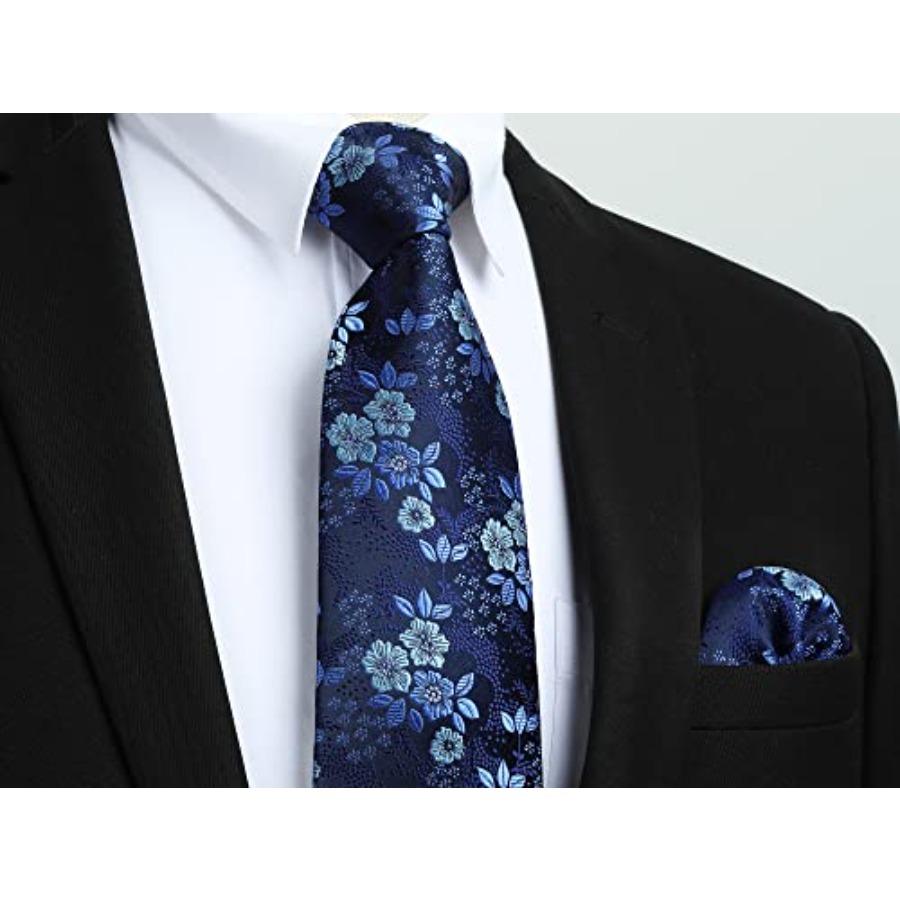 Men Floral Ties Woven Classic  – обзор и цена Pocket Square Set