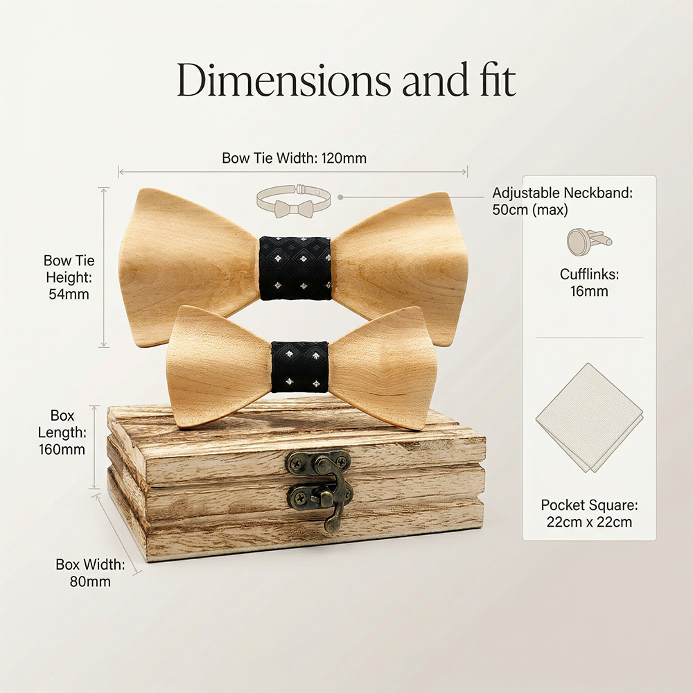 Wooden Bowtie Kit Father and k – обзор и цена Formal Wear For Men Kids