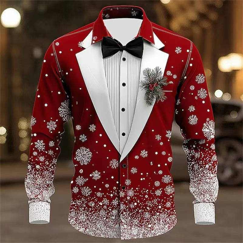 2025 Men's Christmas Snowflake – обзор и цена Men'S Formal Wear Attire