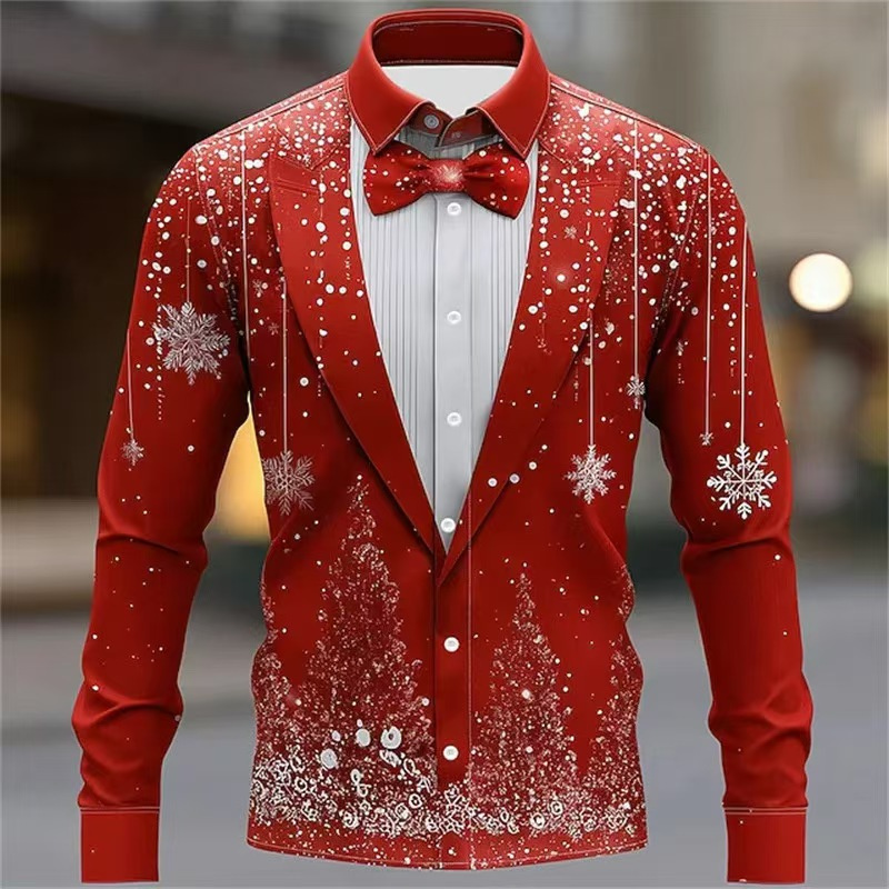 2025 Men's Christmas Snowflake – обзор и цена Men'S Formal Wear Attire