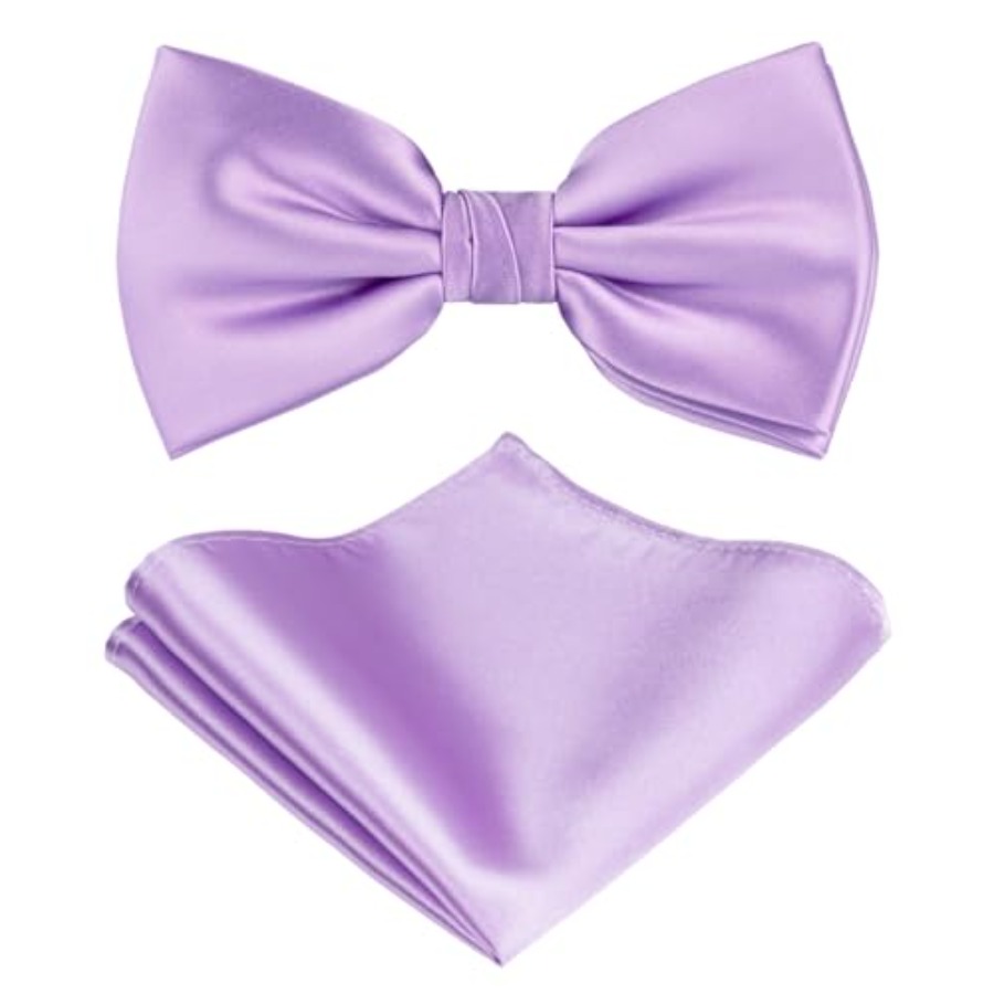 Solid Color Pre-tied Bow Tie a – обзор и цена Pocket Square Set