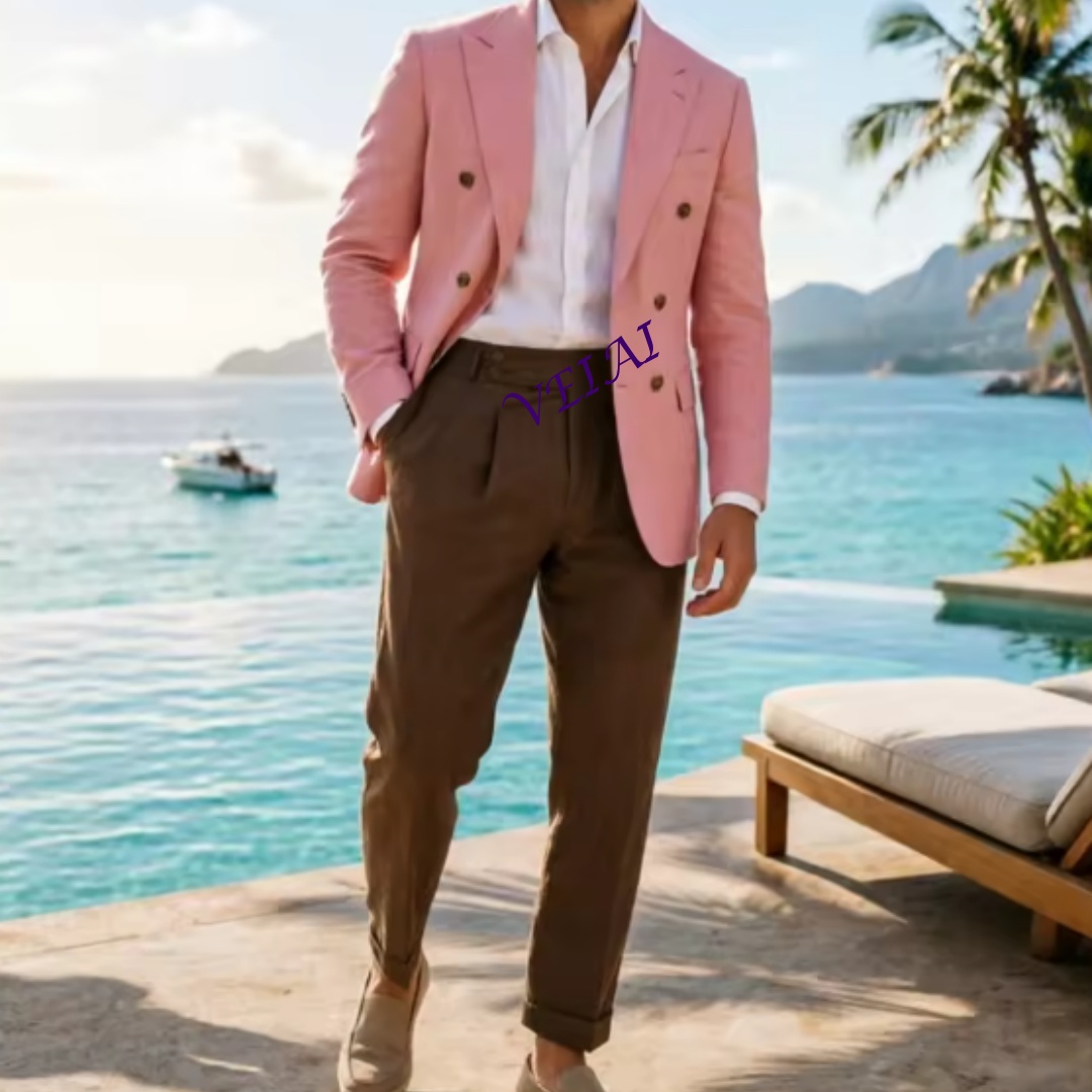 Customized2 Piece Beige Linen  – обзор и цена Men'S Formal Wear Attire
