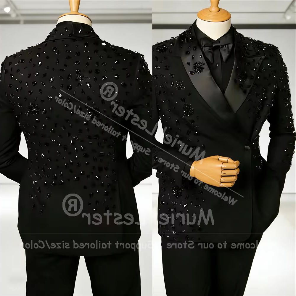 Exclusive Diamond Beaded Suit  – обзор и цена Men'S Formal Wear Attire