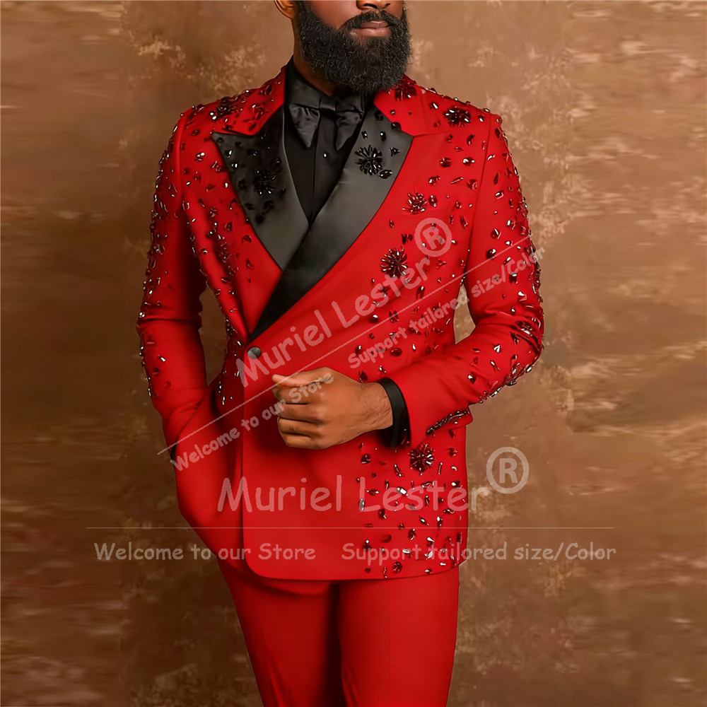 Exclusive Diamond Beaded Suit  – обзор и цена Men'S Formal Wear Attire
